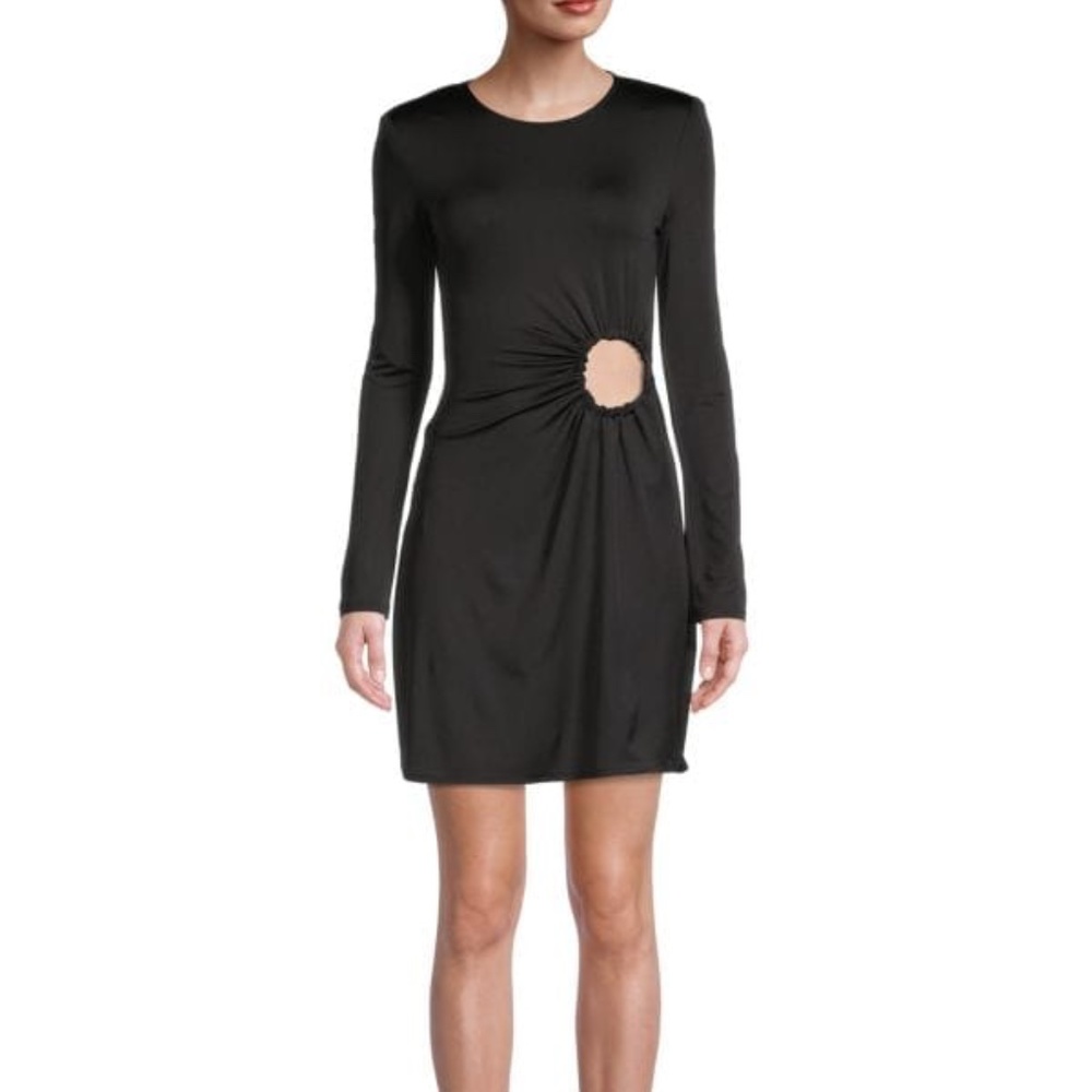 Danielle Bernstein WeWoreWhat Ruched O-ring Dress